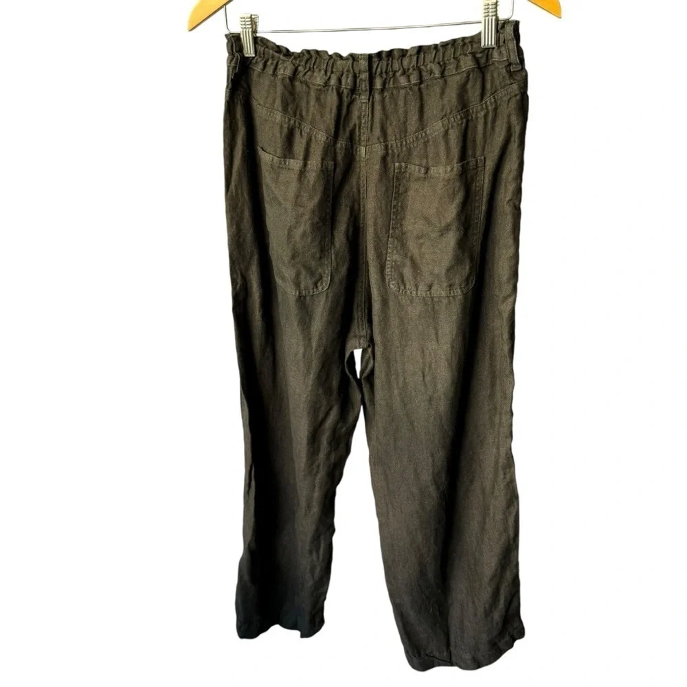 CP Shades Linen Black Pants SZ. S